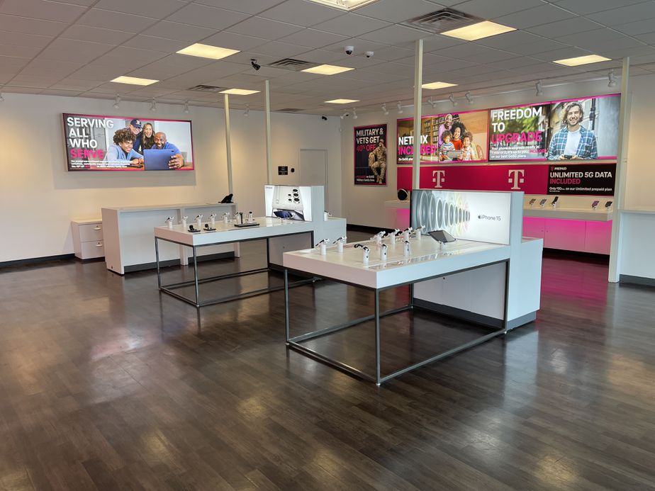 Interior photo of T-Mobile Store at Brandt Pike & Fishburg Rd, Huber Heights, OH