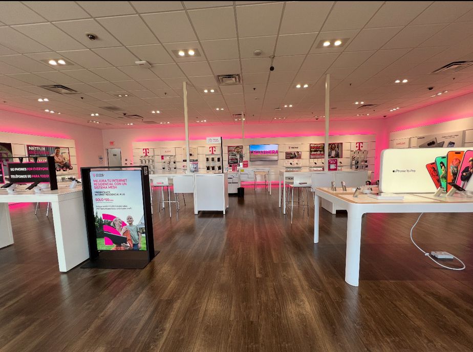 Interior photo of T-Mobile Store at Azalea Shopping Center, South Gate, CA