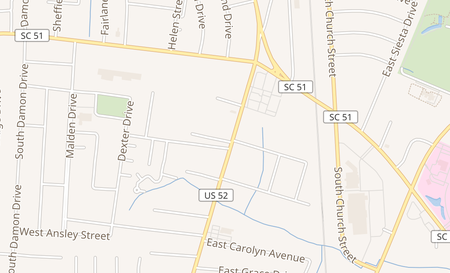 map of 1627 S. Irby St Florence, SC 29505