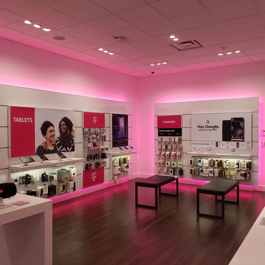 Interior photo of T-Mobile Store at Augusta Mall, Augusta, GA