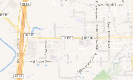 map of 1103 West Church St. Livingston, TX 77351