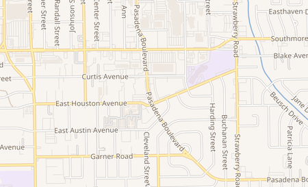 map of 1627 Pasadena Blvd Pasadena, TX 77502