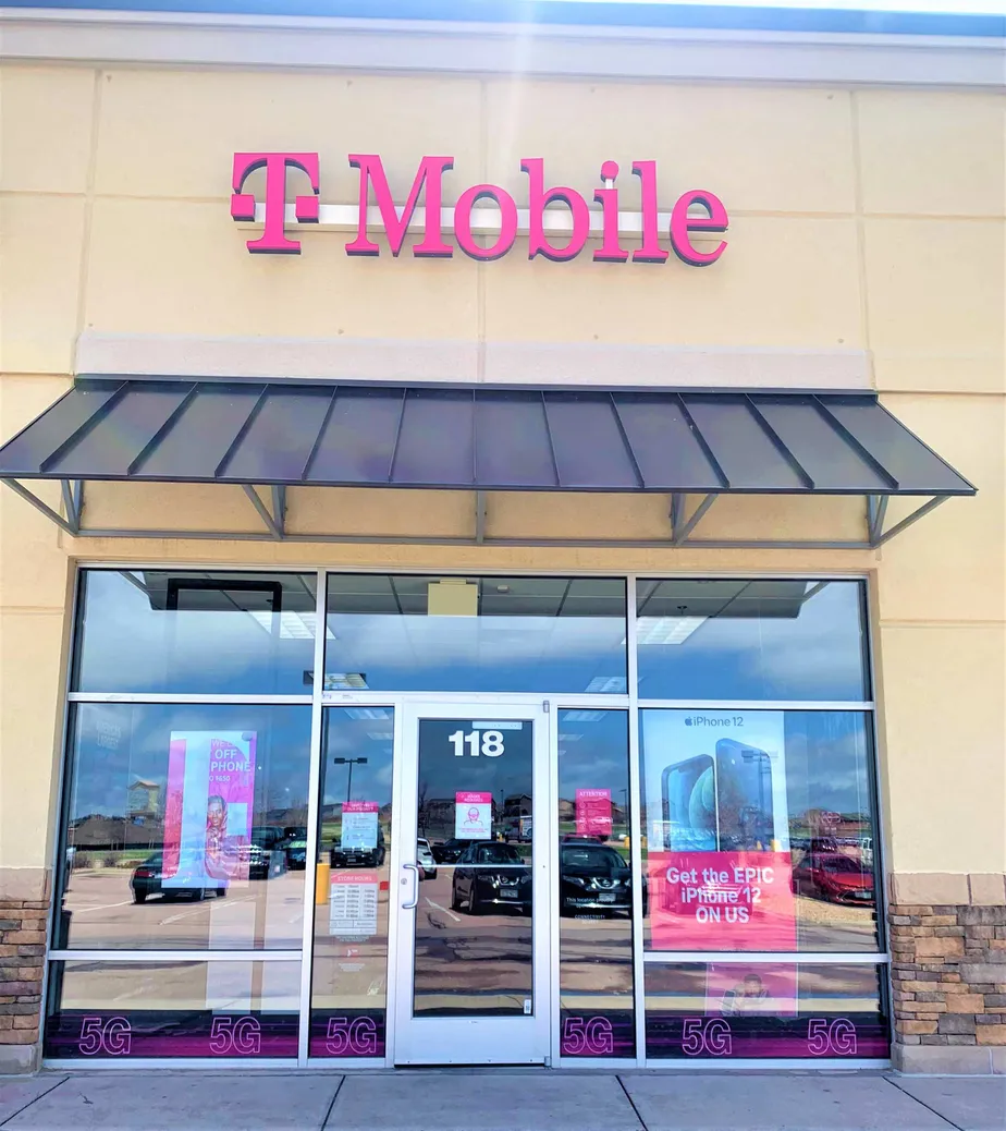  Exterior photo of T-Mobile store at Meridian Rd & N Meridian Rd, Falcon, CO 