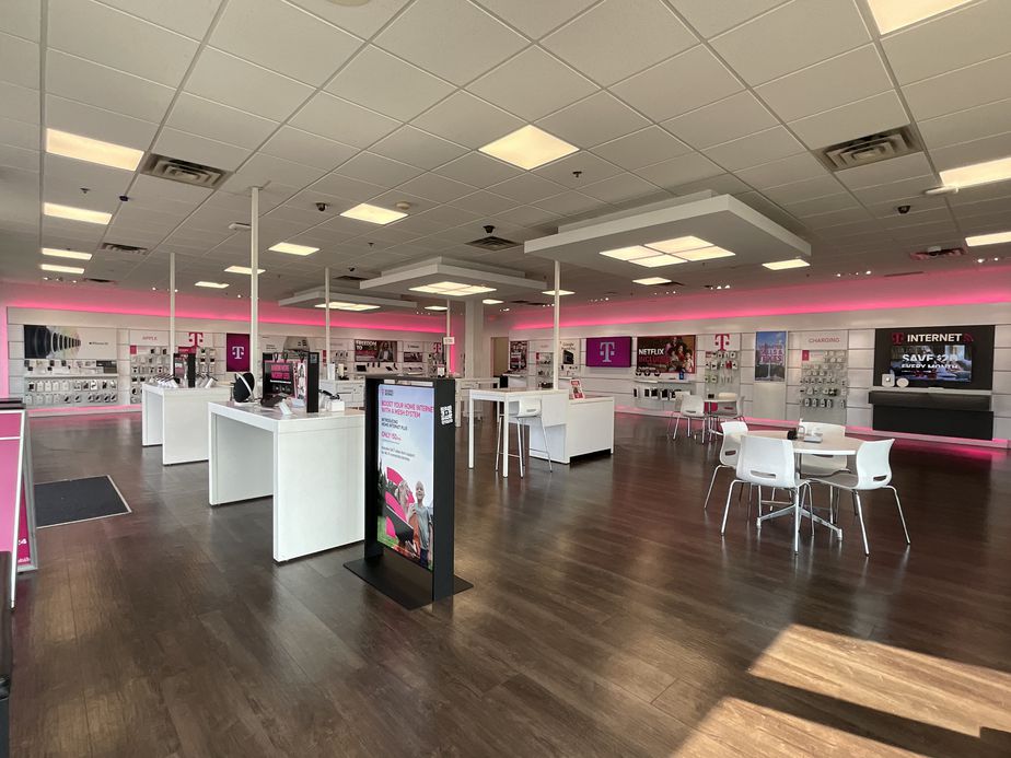 Interior photo of T-Mobile Store at W Edgar Rd & Sylvan St, Linden, NJ