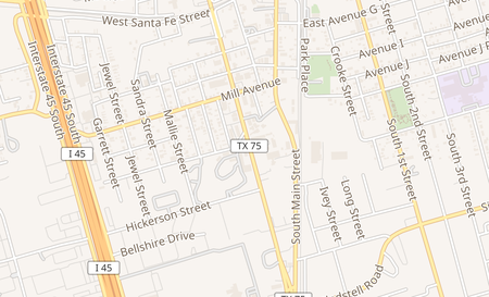 map of 611 S Frazier Conroe, TX 77301