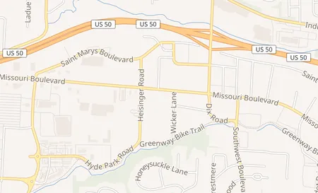 map of 2219 Missouri Boulevard Jefferson City, MO 65109