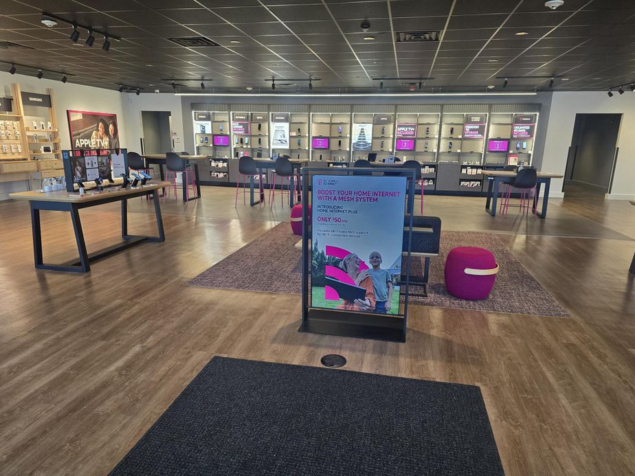 Interior photo of T-Mobile Store at Mineral Spring & Douglas, North Providence, RI