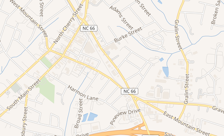 map of 328 E Bodenhamer St Kernersville, NC 27284