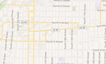 map of 15 South 12th Street Richmond, IN 47374