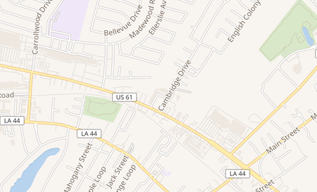 map of 1036 W Airline Hwy Ste 106 La Place, LA 70068