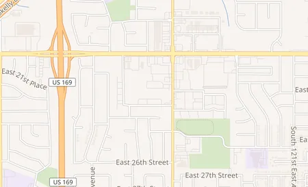 map of 2160 S. Garnett Rd. Ste. A1 Tulsa, OK 74129