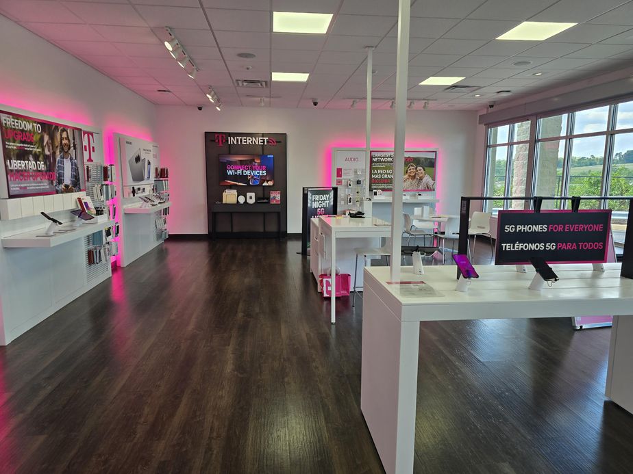 Interior photo of T-Mobile Store at Shrewsbury Commons, Shrewsbury, PA