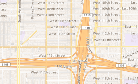 map of 11315 S. Figueroa Street #108 Los Angeles, CA 90061
