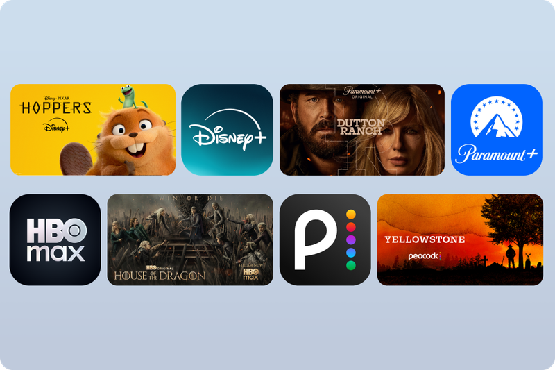 Disney+, Paramount+, HBO Max, and shows like "Poker Face" and "Captain America”