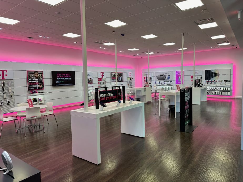 Interior photo of T-Mobile Store at Kirkwood Mall, Bismarck, ND