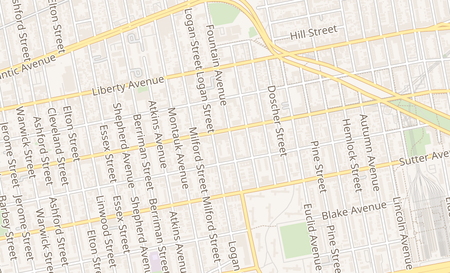 map of 2612 Pitkin Ave B Brooklyn, NY 11208