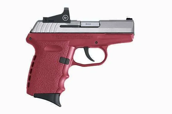 SCCY Firearms CPX-2 Crimson/Stainless 9mm Handgun w/Crimson Trace Red Dot 3.1" 10+1 CPX-2TTCRRD - SCCY