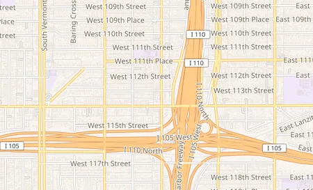 map of 11315 S. Figueroa Street #108 Los Angeles, CA 90061