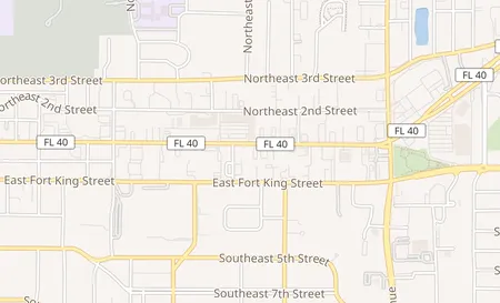 map of 2106 E Silver Springs Blvd Ocala, FL 34470