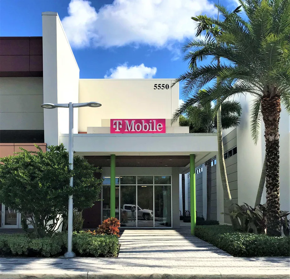 Exterior photo of T-Mobile store at N Military Trl & W Yamato Rd, Boca Raton, FL