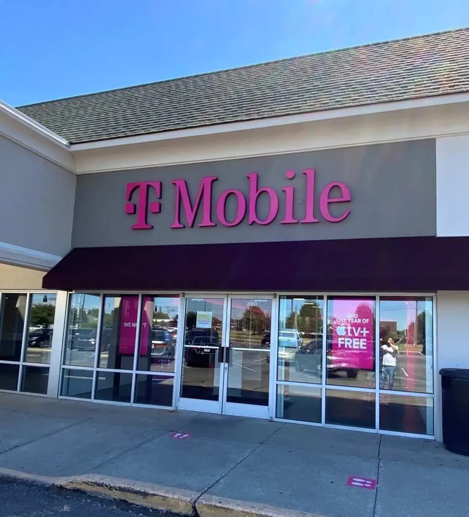 Exterior photo of T-Mobile Store at S Raceway Rd & Rockville Rd, Indianapolis, IN
