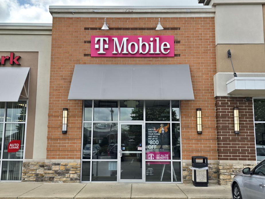 Exterior photo of T-Mobile Store at Pontiac Trail & Huntley Dr, Commerce, MI