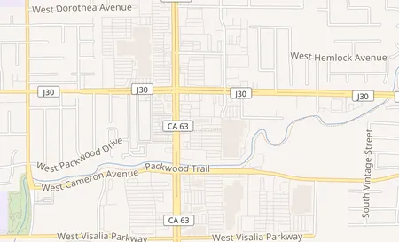 map of 3714 S. Mooney Blvd Visalia, CA 93277