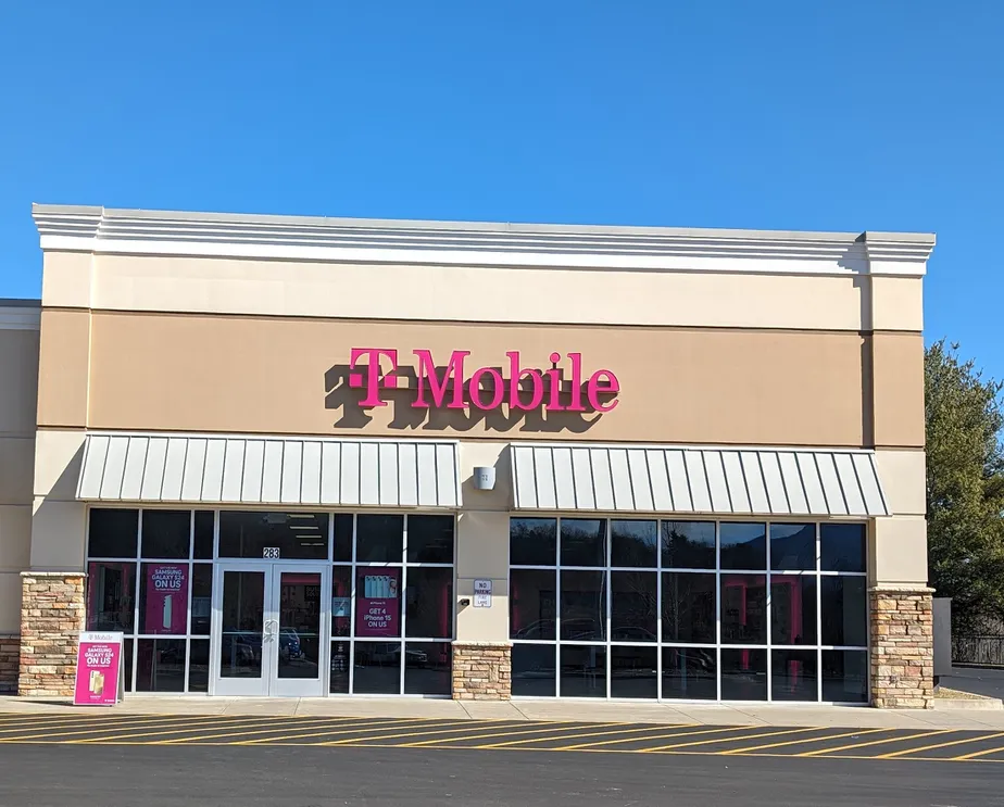  Exterior photo of T-Mobile Store at Russ & Barber, Waynesville, NC 