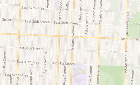 map of 3918 Indiana Ave Kansas City, MO 64130