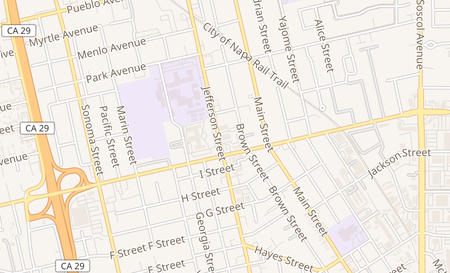 map of 2412 Jefferson St Napa, CA 94558