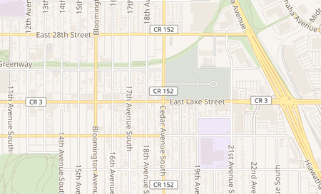 map of 1822 E Lake Street 2 Minneapolis, MN 55407