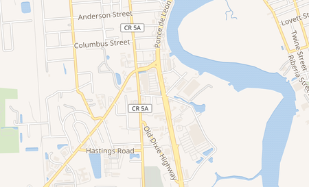 map of 1092 S Ponce De Leon Blvd Ste J St Augustine, FL 32084