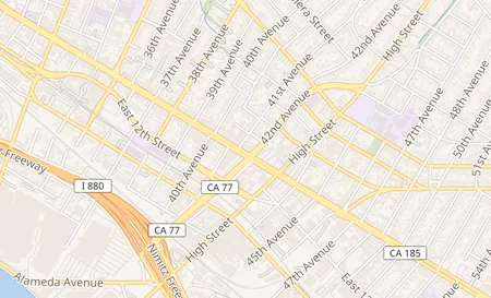 map of 4106 International Blvd. Oakland, CA 94601