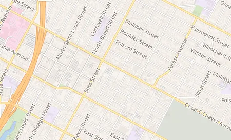 map of 2506 E Cesar E Chavez Ave Los Angeles, CA 90033