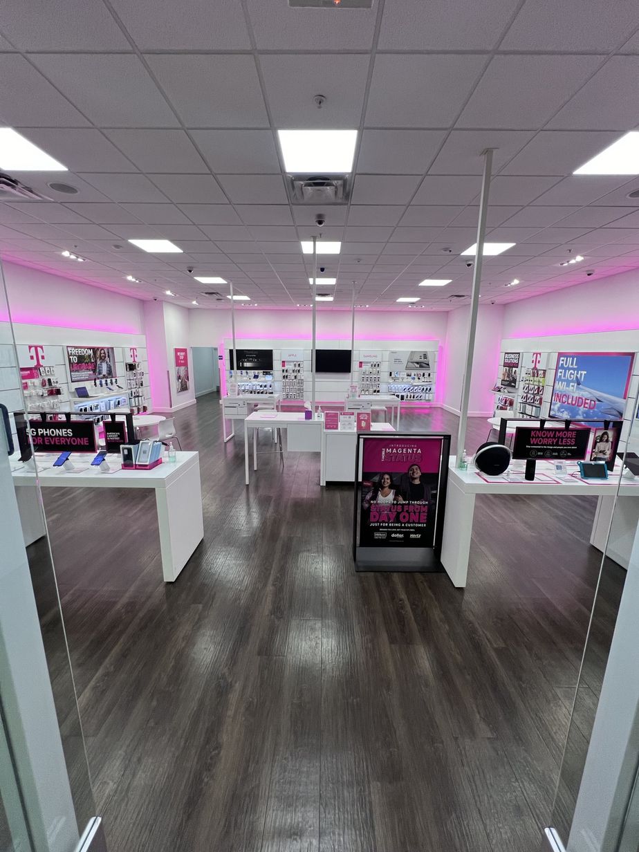 Interior photo of T-Mobile Store at Los Cerritos Center, Cerritos, CA