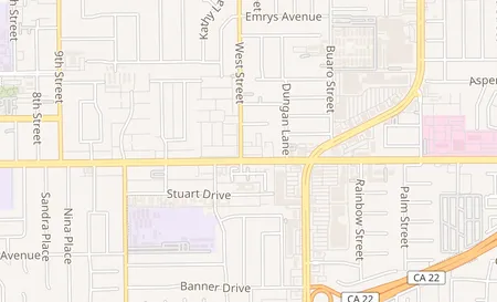 map of 12015 Garden Grove Blvd Garden Grove, CA 92843