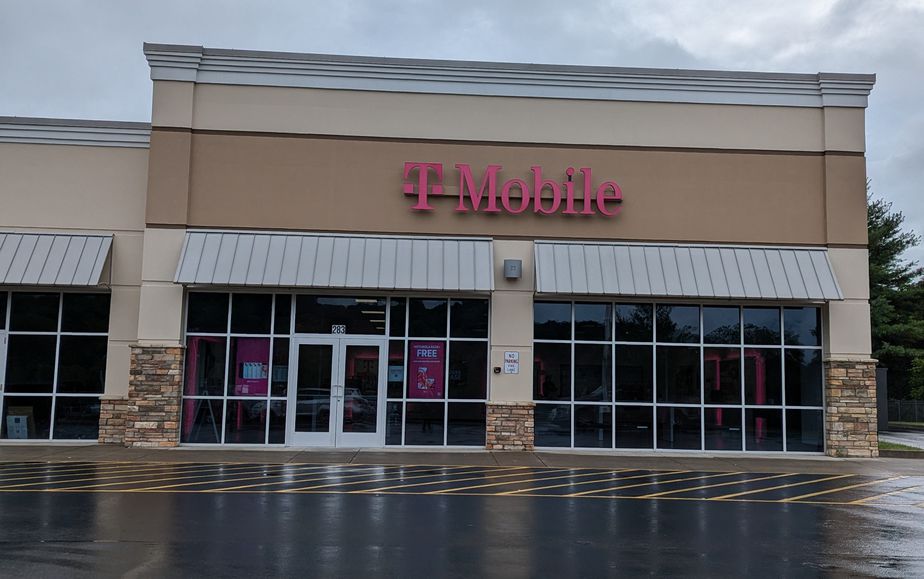 Exterior photo of T-Mobile Store at Russ & Barber, Waynesville, NC