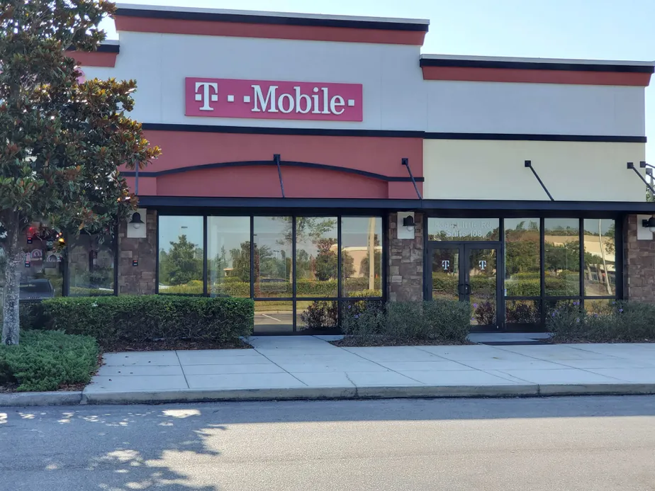 Exterior photo of T-Mobile store at Ridge Rd & Little Rd, New Port Richey, FL