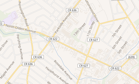 map of 1740 N Olden Ave C-6 Ewing, NJ 08638