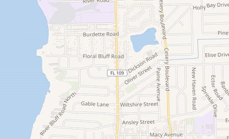 map of 2016 University Blvd N. Jacksonville, FL 32211