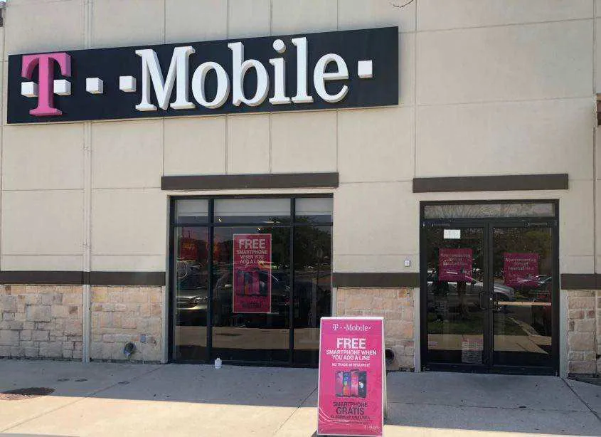 Exterior photo of T-Mobile store at W Anderson Ln & Burnet Rd, Austin, TX