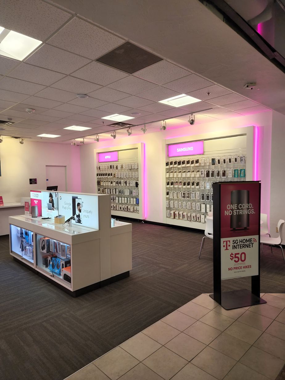 Interior photo of T-Mobile Store at Mesa Mall, Grand Junction, CO