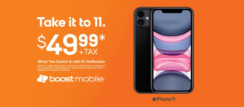 iPhone 11 $49.99 When You Switch with ID Verification
