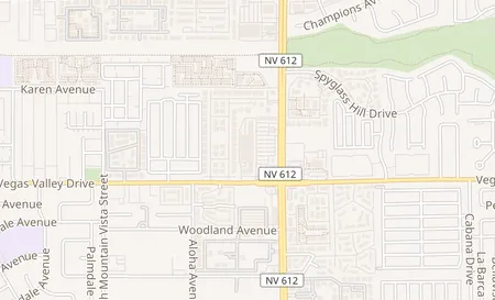 map of 2875 S Nellis Blvd 7 Las Vegas, NV 89121
