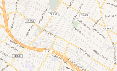 map of 325 Main St Orange, NJ 07050