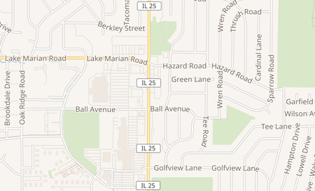 map of 91 S. Kennedy Dr. #H Carpentersville, IL 60110