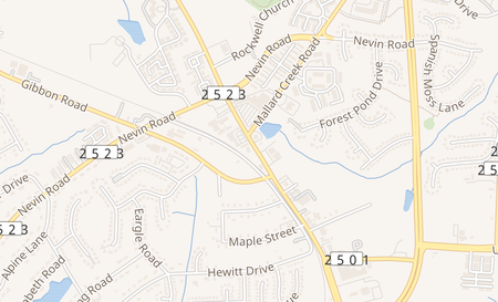 map of 2741 W Sugar Creek Rd Charlotte, NC 28262