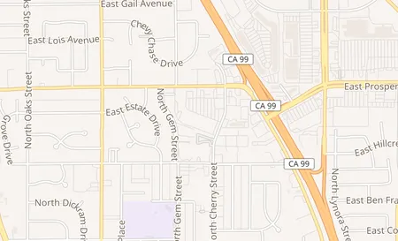 map of 1111 N Cherry St Tulare, CA 93274