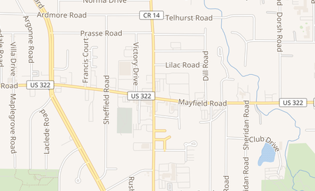 map of 4382 Mayfield Rd South Euclid, OH 44121
